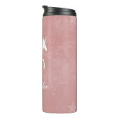 ピンクユニコーン熱パーソナライズされたタンブラー タンブラー (回転右)