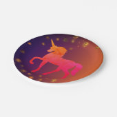 ピンクユニコーン紙プレート ペーパープレート (アングル)