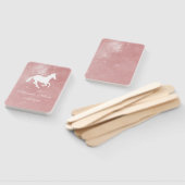 ピンクユニコーン結婚式の引き出物ハンドファン ハンドファン (組立なし)