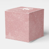 ピンクユニコーン結婚式の引き出物ボックス フェイバーボックス (正面サイド)