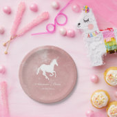 ピンクユニコーン結婚紙プレート ペーパープレート (パーティー)