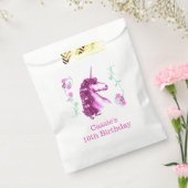 ピンクユニコーン誕生日パーティーフェイバーバッグ フェイバーバッグ (封をした状態)