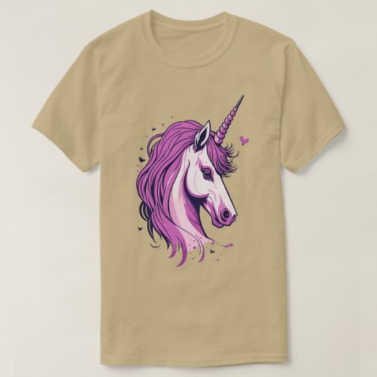 ピンクユニコーン1 Tシャツ (デザイン正面)