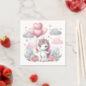 ピンクユニコーン スタンダードカクテルナプキン (インサイチュ)