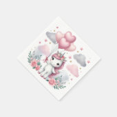 ピンクユニコーン スタンダードカクテルナプキン (角)