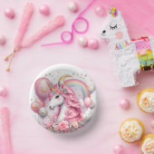 ピンクユニコーン ペーパーボウル (パーティー)