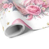 ピンクユニコーン ラッピングペーパー (ロールコーナー)