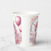ピンクユニコーン 紙コップ (右)