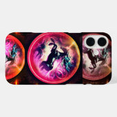 ピンクユニコーンiPhone 13ケース Case-Mate iPhoneケース (裏面 (横))