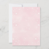 ピンクユニコーンRainBowガール1stバースデーカード 招待状 (裏面)