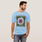 ピンクユニセックスのTシャツ Tシャツ (正面フル)