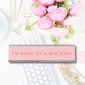 ピンクユニークのノベルティおもしろいデスク名プレート デスクネームプレート