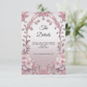 ピンクユニークのフローラ詳細エンクロージャカード エンクロージャーカード (スタンド正面)