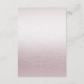 ピンクユニークのフローラ詳細エンクロージャカード エンクロージャーカード (裏面)