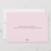 ピンクユニークの開花木クリスマス シーズンカード (裏面)