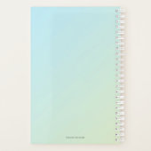 ピンクユニークの髪とサンドマンを持つ人魚 プランナー手帳 (裏面)