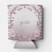 ピンクユニークフローラクーラーボックス 缶クーラー (裏面)