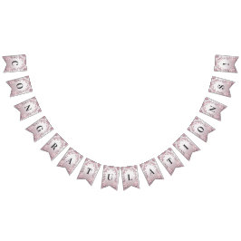 ピンクユニークフローラバンティング国旗 バンティングフラッグ