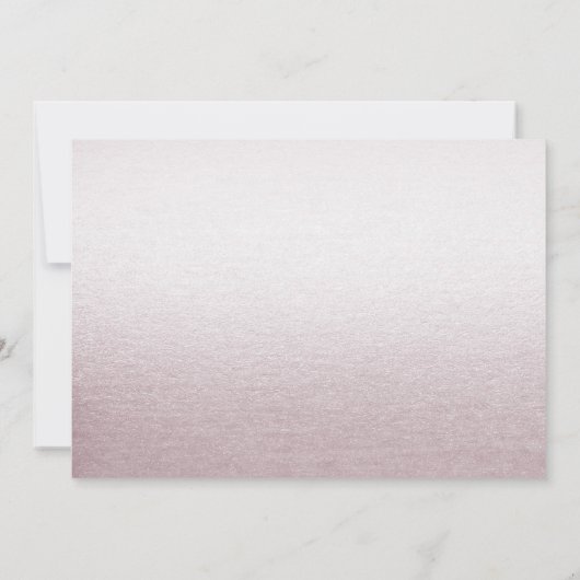 ピンクユニークフローラ保存日付 セーブザデート (裏面)