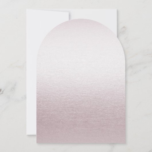 ピンクユニークフローラ婚約招待状 招待状 (裏面)