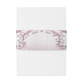 ピンクユニークフローラ招待状用帯 招待状ベリーバンド (裏面例)