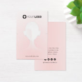 ピンクユニークポートレートカスタムロゴのイヤリングディスプレイ (デスク)