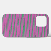 ピンクユニークモダンストライプのパターン Case-Mate iPhoneケース (裏面 (横))