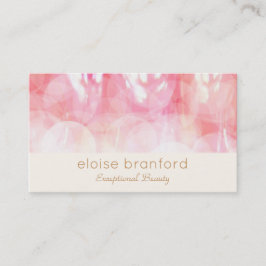 ピンクユニーク抽象芸術《写真》ぼけ味スパ美しいサロン 名刺