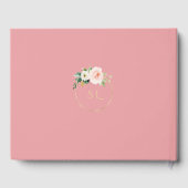 ピンクユニーク赤面フローラ金ゴールドキンセアニラ ゲストブック (裏面)