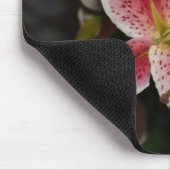 ピンクユリのマウスパッド マウスパッド (コーナー)