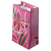 ピンクユリ スモールペーパーバッグ (裏面アングル)