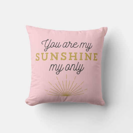 ピンクユーズマイサンシャインレトロ クッション (正面)