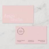 ピンクヨガの名刺 コーリングカード (正面/裏面)