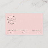 ピンクヨガの名刺 コーリングカード (裏面)