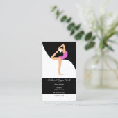 ピンクヨガの名刺 予約カード (スタンド正面)