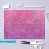 ピンクヨガポジション(デザイン58ピンクシリーズ) 薄葉紙 (クラフト)