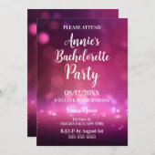 ピンクライトバチェロレッテ 招待状 (正面/裏面)