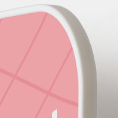 ピンクライブラブピックボールパーソナライズされた ピックルボールラケット (左詳細)