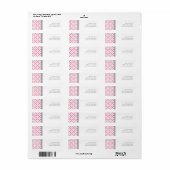 ピンクライム結婚のカスタム差出人住所ラベル ラベル (フルシート)