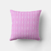 ピンクライラックとマゼンタのダイヤモンド幾何学模様 クッション (裏面)