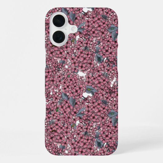 ピンクライラックの庭園 iPhoneケース (裏面)