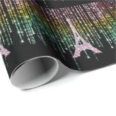 ピンクライン石エッフェルタワー ラッピングペーパー (ロールコーナー)