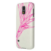 ピンクラインSamsungの銀河系S5の箱 Case-Mate Samsung Galaxyケース (裏面左)