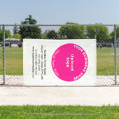 ピンクラウンドビジネスブランドのポートレートバナー 横断幕 (インサイチュ)