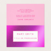 ピンクラグジュアリー 名刺 (外部フラット)