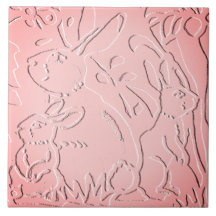 ピンクラグラデーションビットウッドランドエンボスフローラ自然