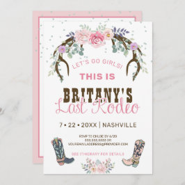 ピンクラストロデオバチェロレッテ 招待状