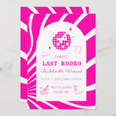 ピンクラストロデオ バチェロレッテウィークエンド ご招待 招待状 (正面/裏面)