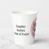 ピンクラスベガスウェルカムサイントランプのポーカー 紙コップ (正面)