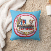 ピンクラスベガストランプのポーカーチップ クッション (ブランケット)